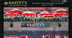 Desktop Screenshot of harveyspub.com