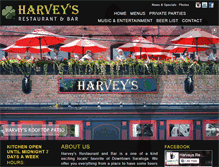 Tablet Screenshot of harveyspub.com